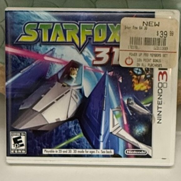 NINTENDO 3DS Star Fox 64 3D Cartridge, Case and Instruction Booklet